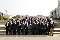 The heads and delegates of 10 member universities of the Association of University Presidents of China (AUPC) attending the 2008 Meeting and Presidents’ Forum at CUHK